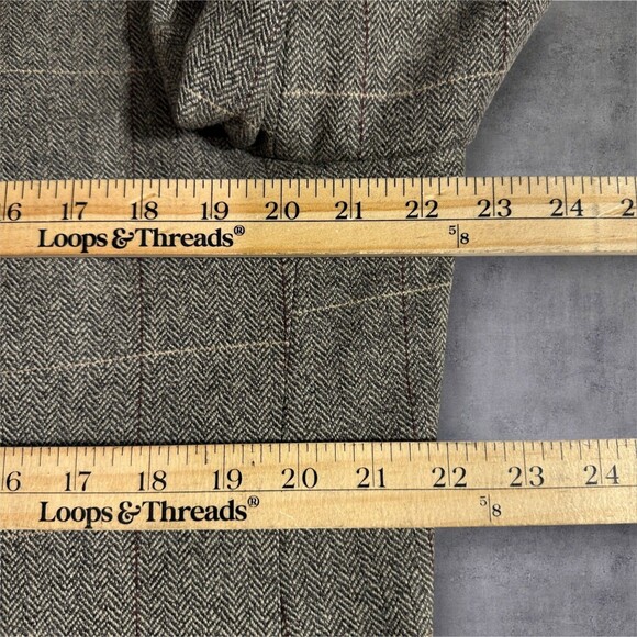 SOUTHWICK Vintage Mens Double Breasted Sport Coat Blazer Jacket 44L Windowpane - Picture 11 of 15